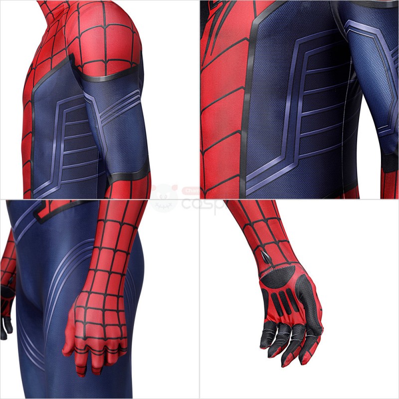 Spiderman Peter Parker Suit Avengers Spider-Man Cosplay Costume