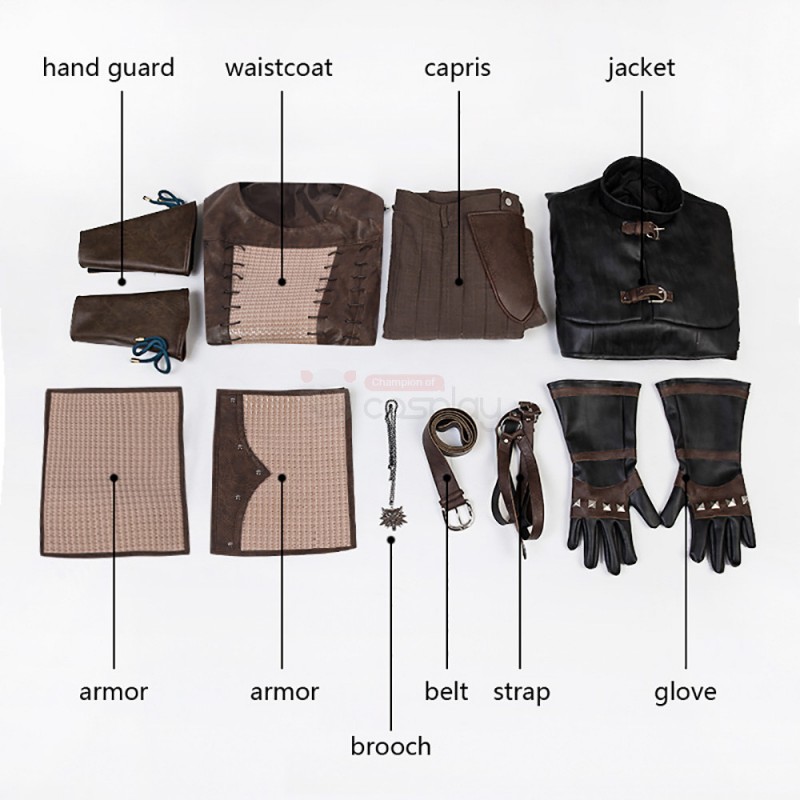Witcher 3: Wild Hunt Geralt of Rivia Cosplay Suits