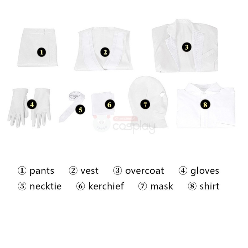Moon Knight Marc Spector Costume Mr Knight Steven Grant Cosplay Suit