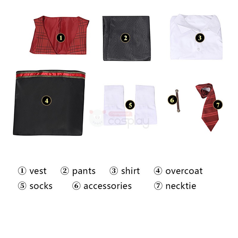Hogwarts Gryffindor Uniform Suit Halloween Cosplay Costume