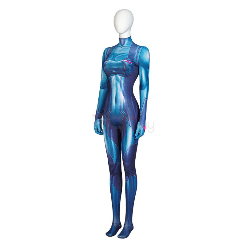 Metroid Samus Aran Suit Halloween Cosplay Costume