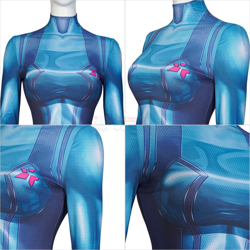 Metroid Samus Aran Suit Halloween Cosplay Costume