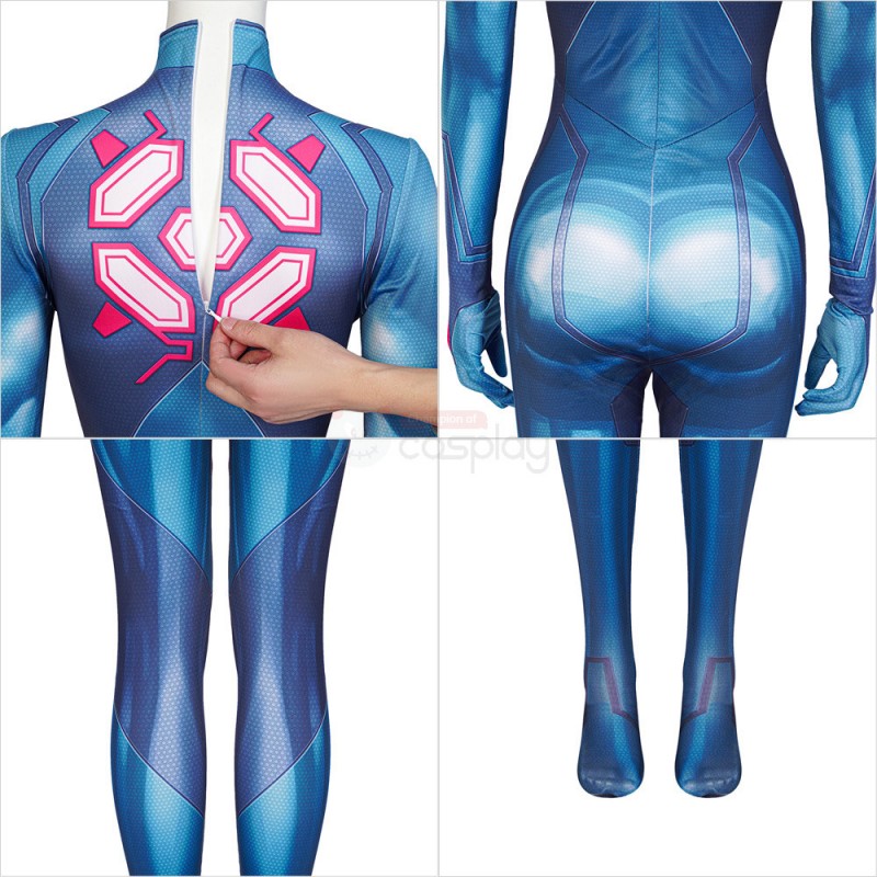 Metroid Samus Aran Suit Halloween Cosplay Costume