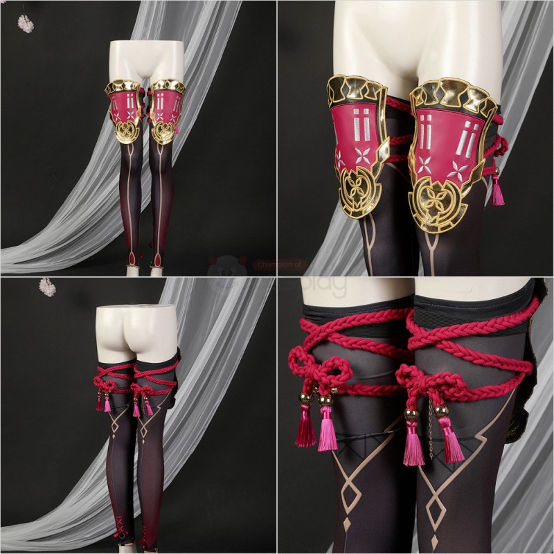 Genshin Impact Cosplay Costume Kuki Shinobu Suit