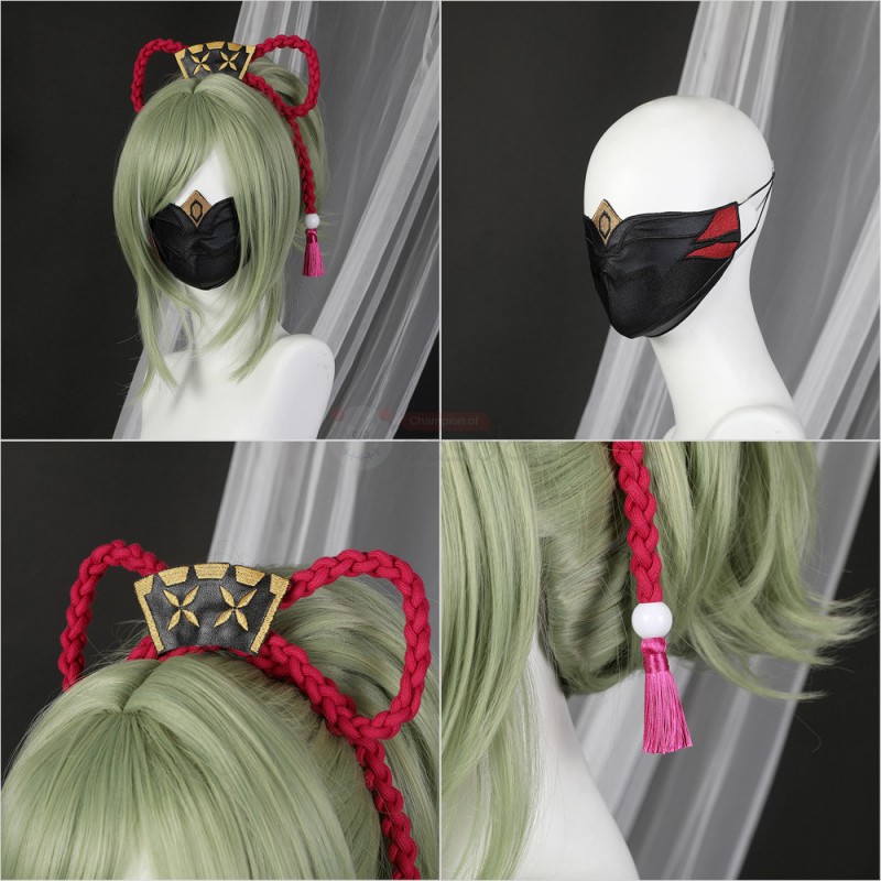 Genshin Impact Cosplay Costume Kuki Shinobu Suit