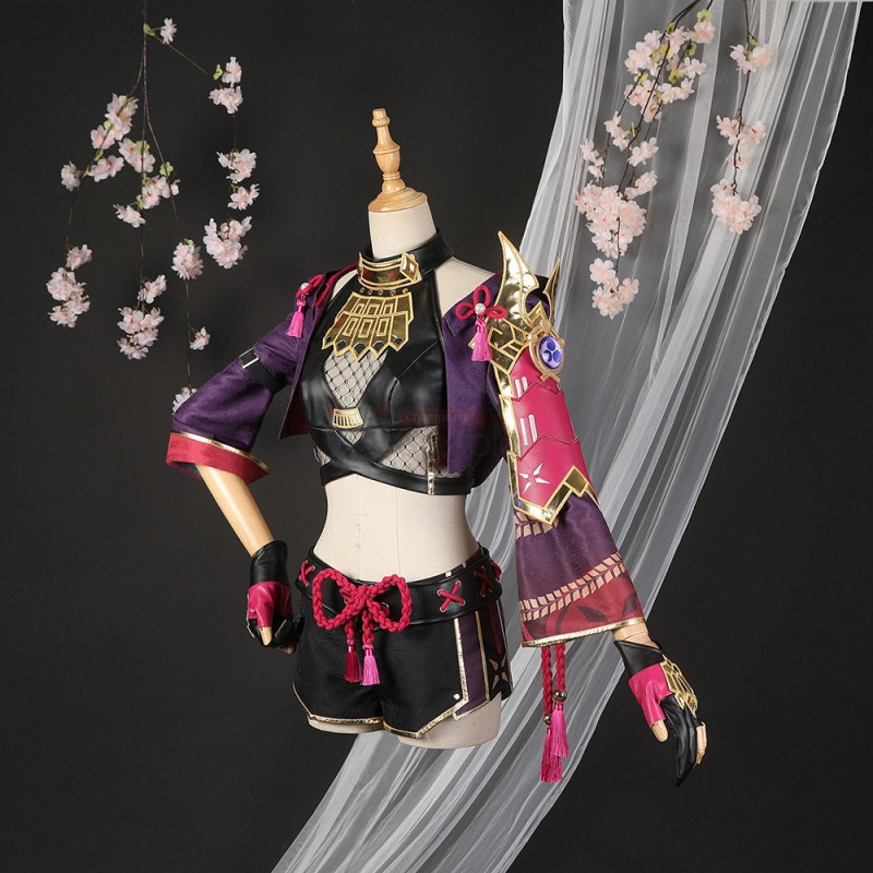 Genshin Impact Cosplay Costume Kuki Shinobu Suit