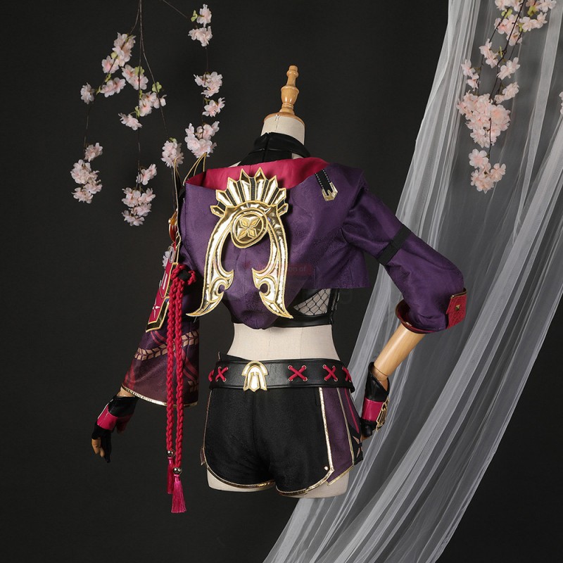 Genshin Impact Cosplay Costume Kuki Shinobu Suit