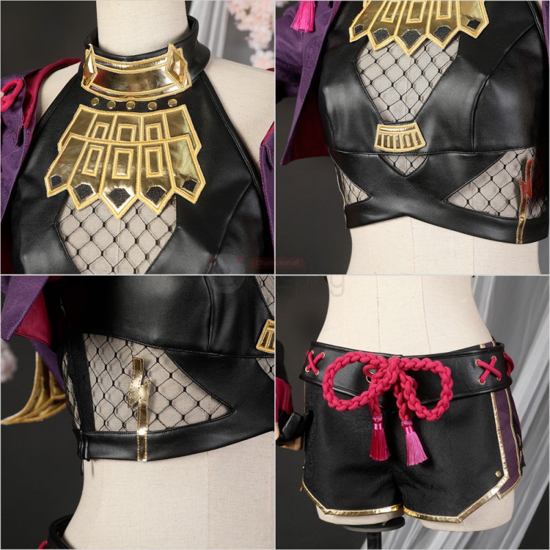 Genshin Impact Cosplay Costume Kuki Shinobu Suit