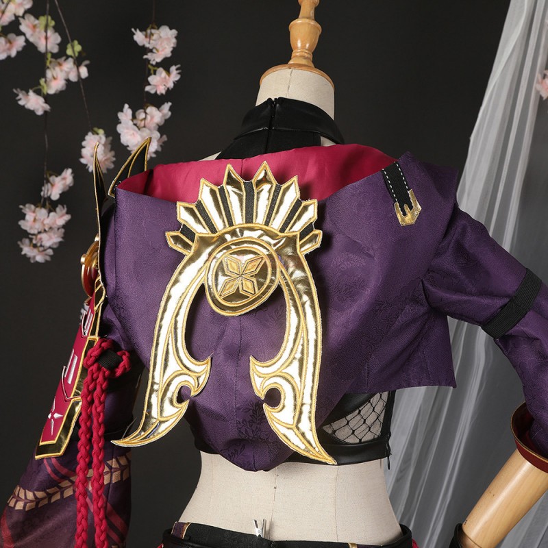 Genshin Impact Cosplay Costume Kuki Shinobu Suit