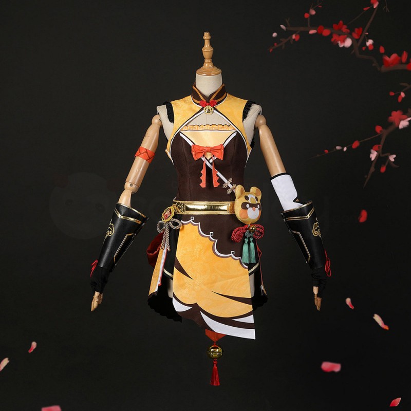 Xiangling Costume Game Genshin Impact Cosplay Suit