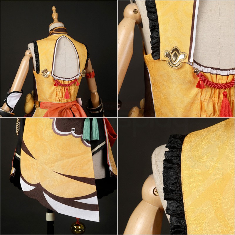 Xiangling Costume Game Genshin Impact Cosplay Suit