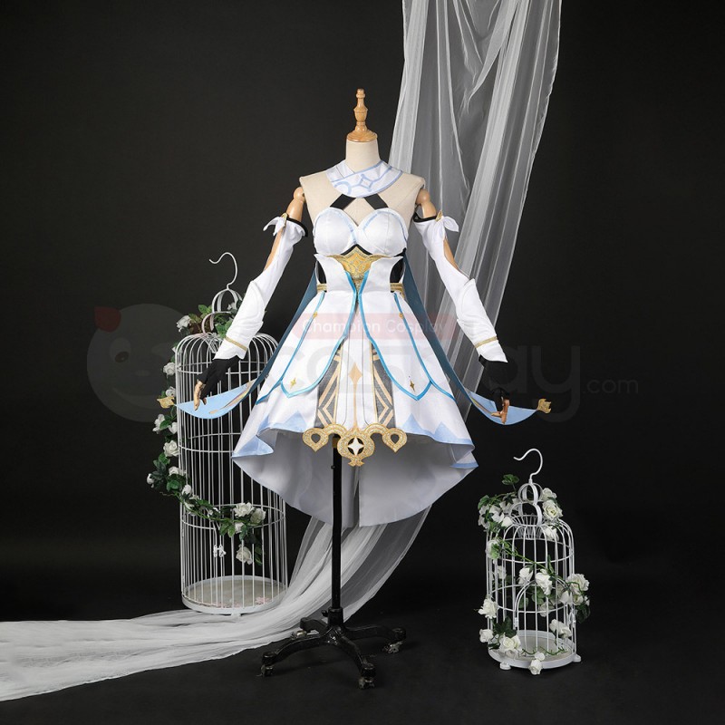 Genshin Impact Traveler Lumine Cosplay Costume
