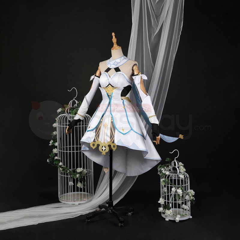 Genshin Impact Traveler Lumine Cosplay Costume