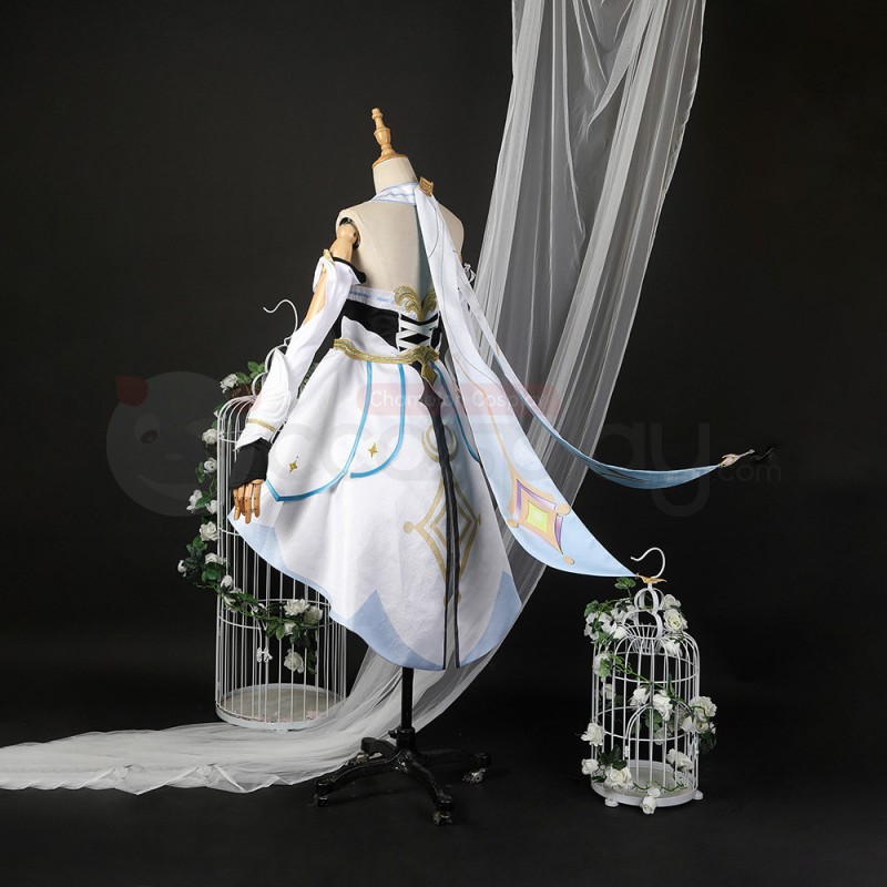 Genshin Impact Traveler Lumine Cosplay Costume