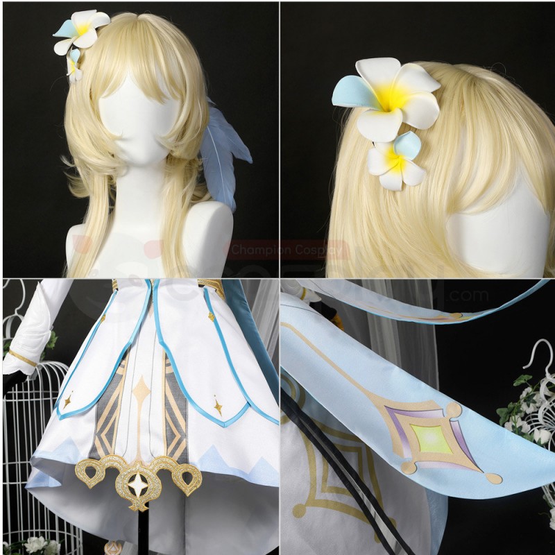 Genshin Impact Traveler Lumine Cosplay Costume