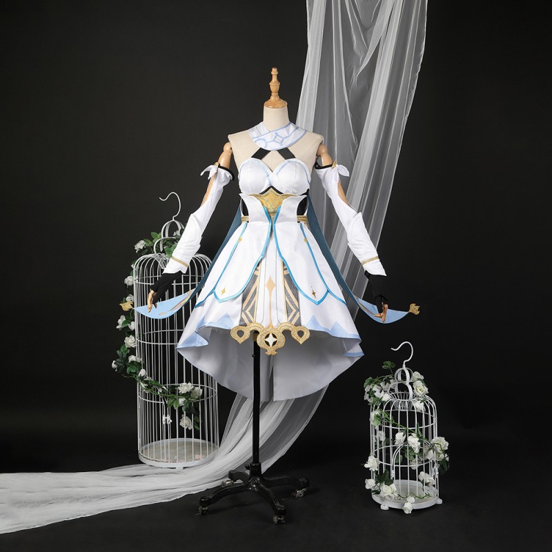 Genshin Impact Traveler Lumine Cosplay Costume