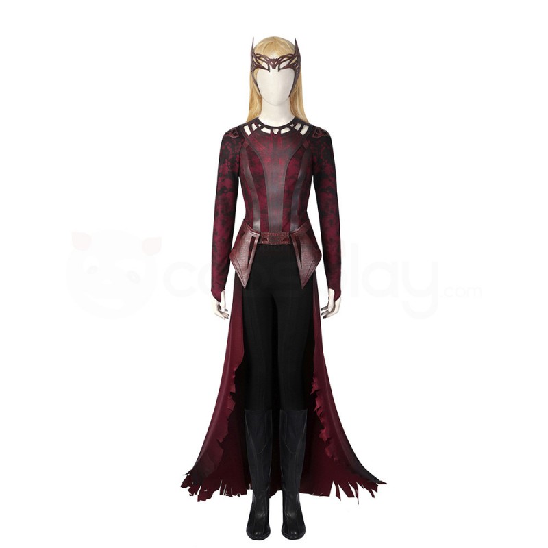 Wanda Maximoff Costume Doctor Strange in the Multiverse of Madness Scarlet Witch Cosplay Suit