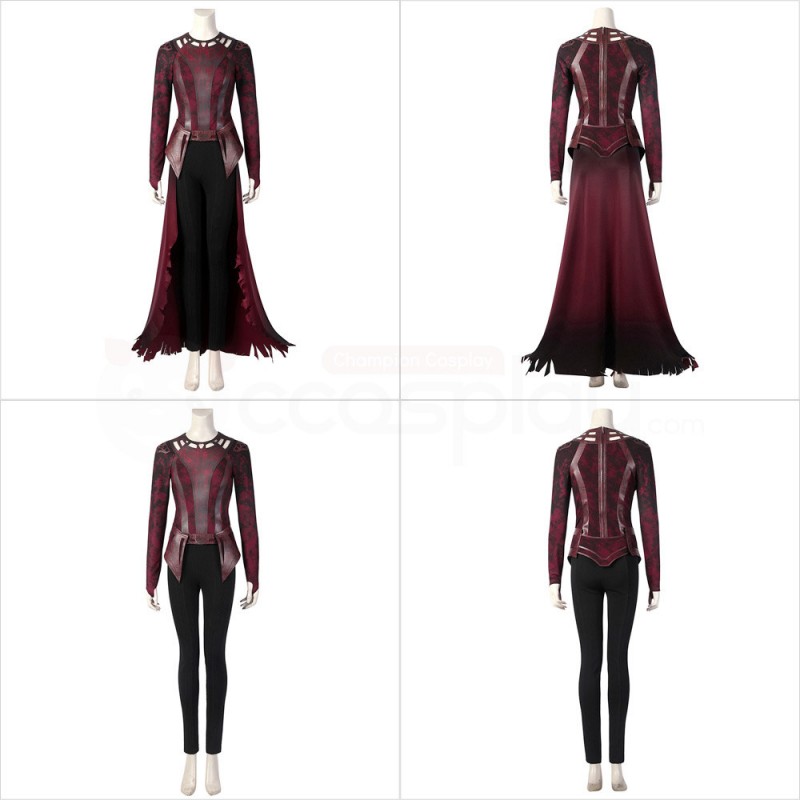 Wanda Maximoff Costume Doctor Strange in the Multiverse of Madness Scarlet Witch Cosplay Suit