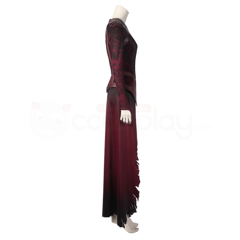 Wanda Maximoff Costume Doctor Strange in the Multiverse of Madness Scarlet Witch Cosplay Suit