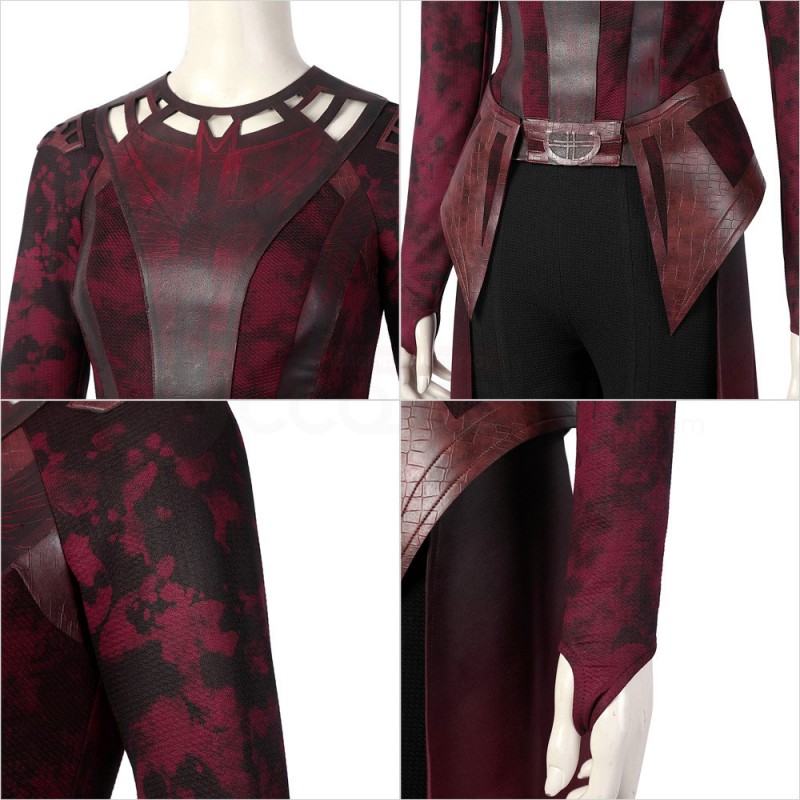 Wanda Maximoff Costume Doctor Strange in the Multiverse of Madness Scarlet Witch Cosplay Suit