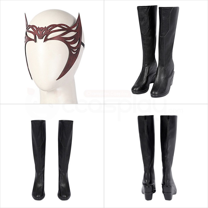 Wanda Maximoff Costume Doctor Strange in the Multiverse of Madness Scarlet Witch Cosplay Suit