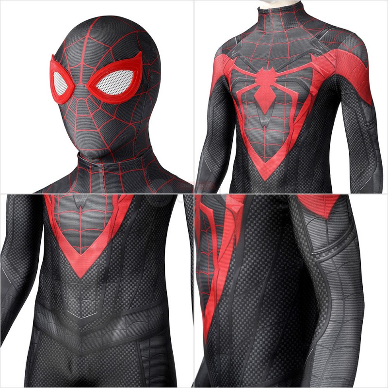 Spider-Man Miles Morales PS5 Cosplay Costume Spiderman Suit