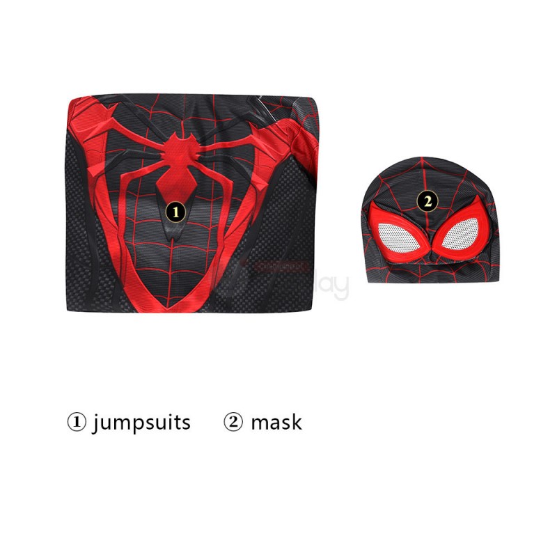 Spider-Man Miles Morales PS5 Cosplay Costume Spiderman Suit