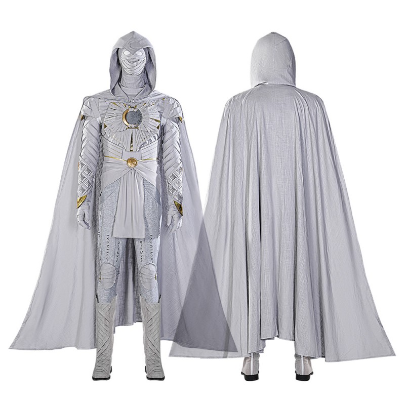 Moon Knight Costume For Kids Jumpsuit Hooded Cloak Cape For Boys ...