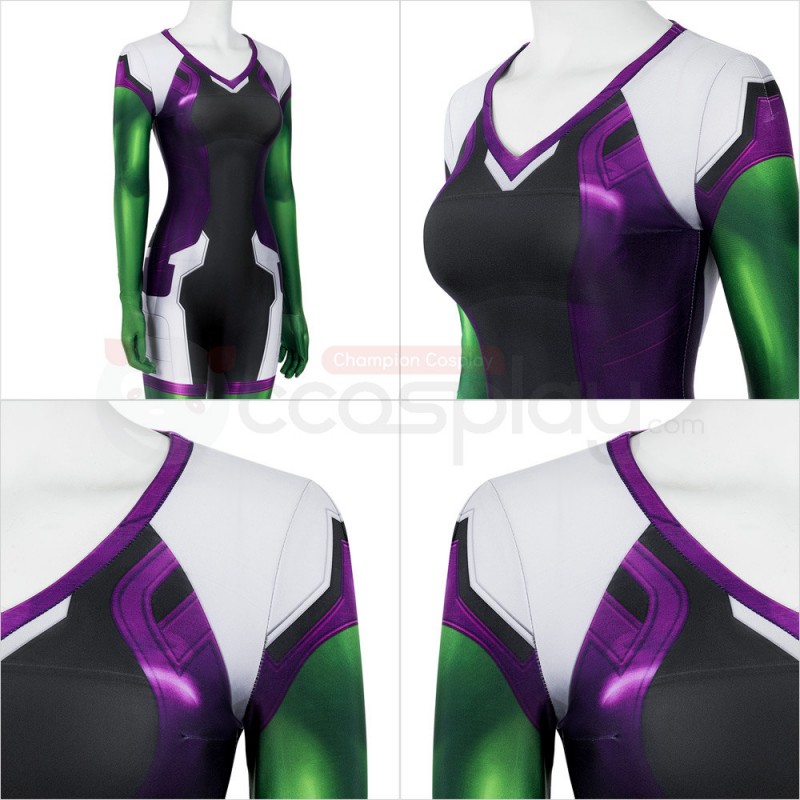 She Hulk Cosplay Costume Halloween Jumpsuit
