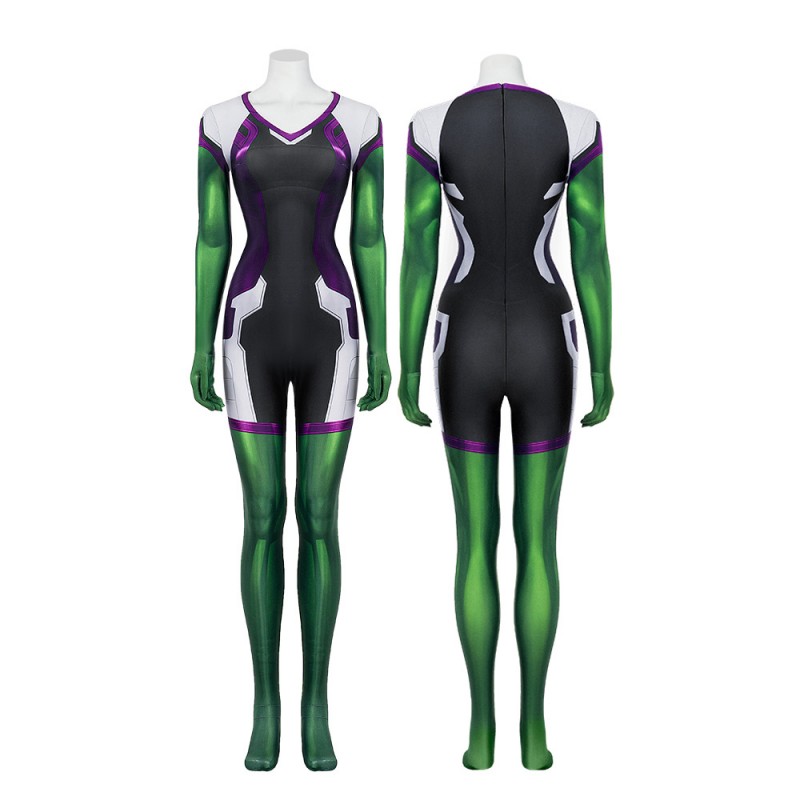 She Hulk Cosplay Costume Halloween Jumpsuit