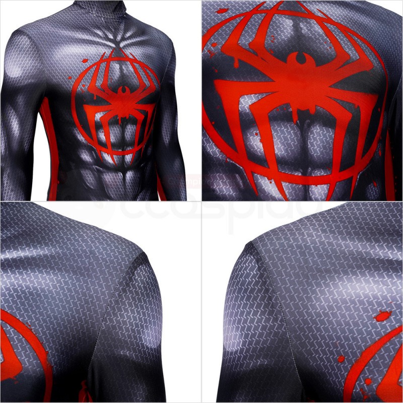 Spiderman Miles Morales Jumpsuit Spider-Man Across the Spider-Verse Cosplay Costume
