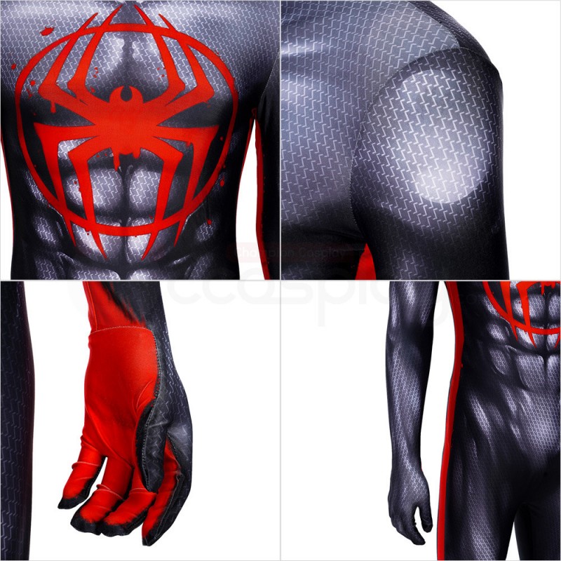 Spiderman Miles Morales Jumpsuit Spider-Man Across the Spider-Verse Cosplay Costume
