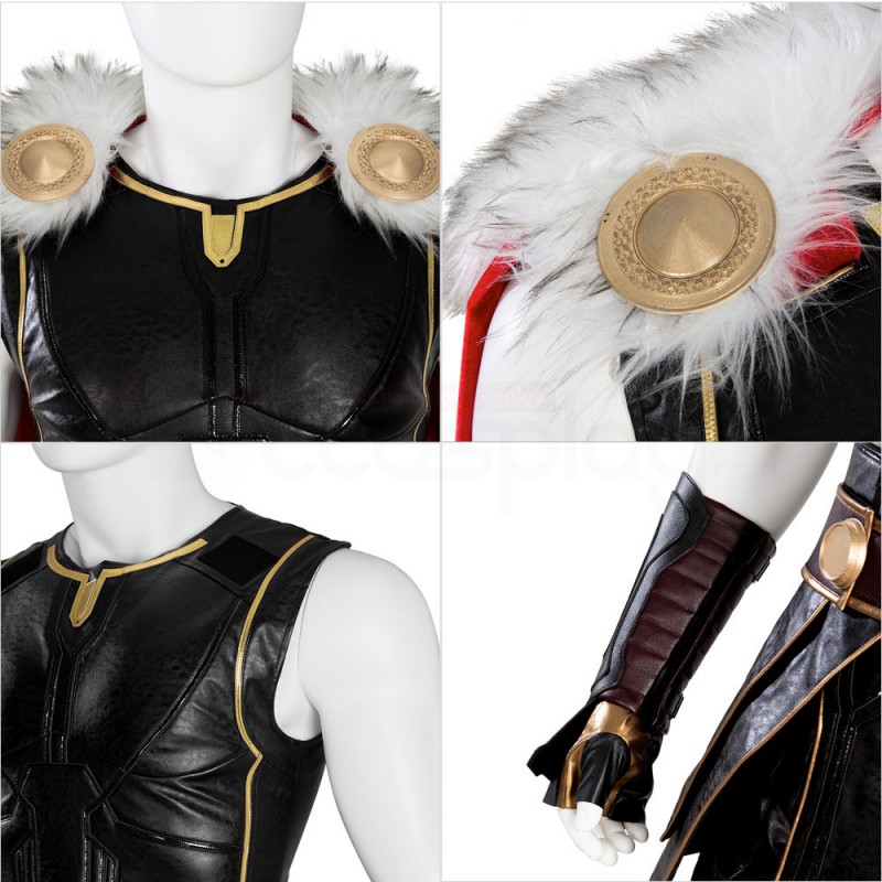 Thor 4 Love and Thunder Cosplay Costume Thor Black Halloween Suit
