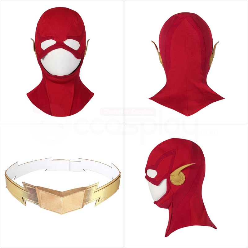Barry Allen Cosplay Costume Champion Golden Boots