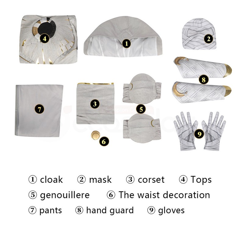Moon Knight Cosplay Costumes Moon Knight Marc Spector Halloween Suit