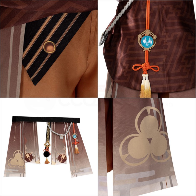Genshin Impact Shikanoin Heizou Cosplay Costume