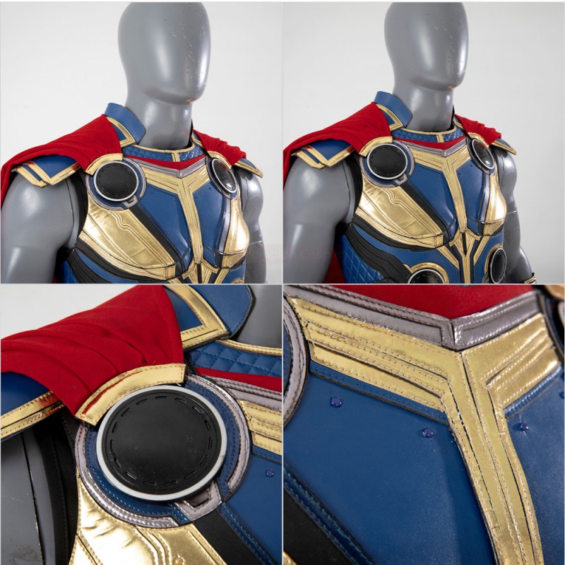 Thor 4 Love and Thunder Cosplay Costume Thor Blue Halloween Suit
