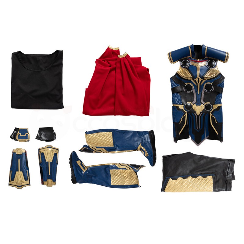 Thor 4 Love and Thunder Cosplay Costume Thor Blue Halloween Suit