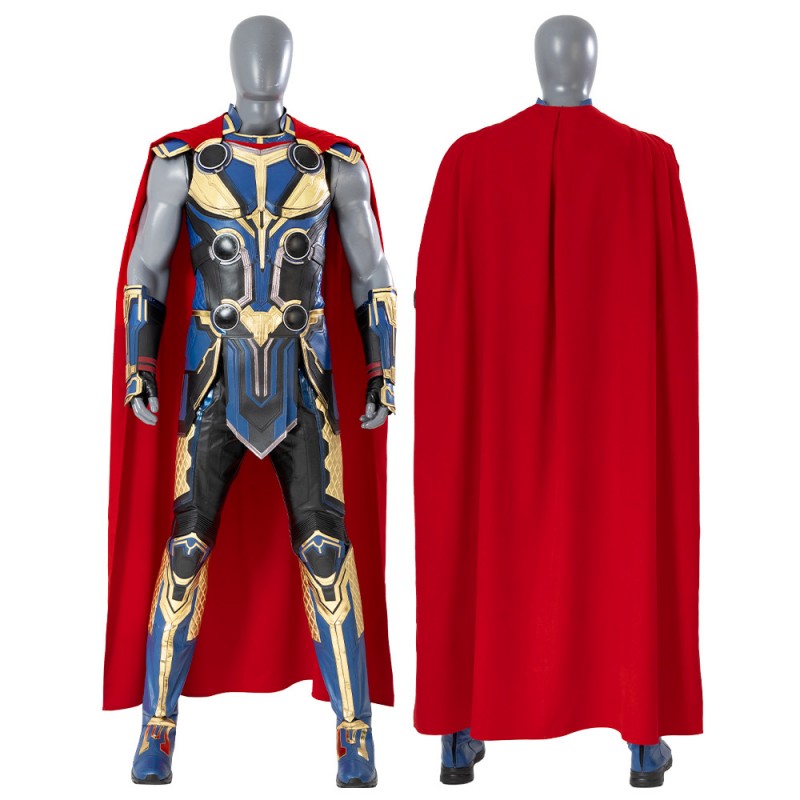 Thor 4 Love and Thunder Cosplay Costume Thor Blue Halloween Suit
