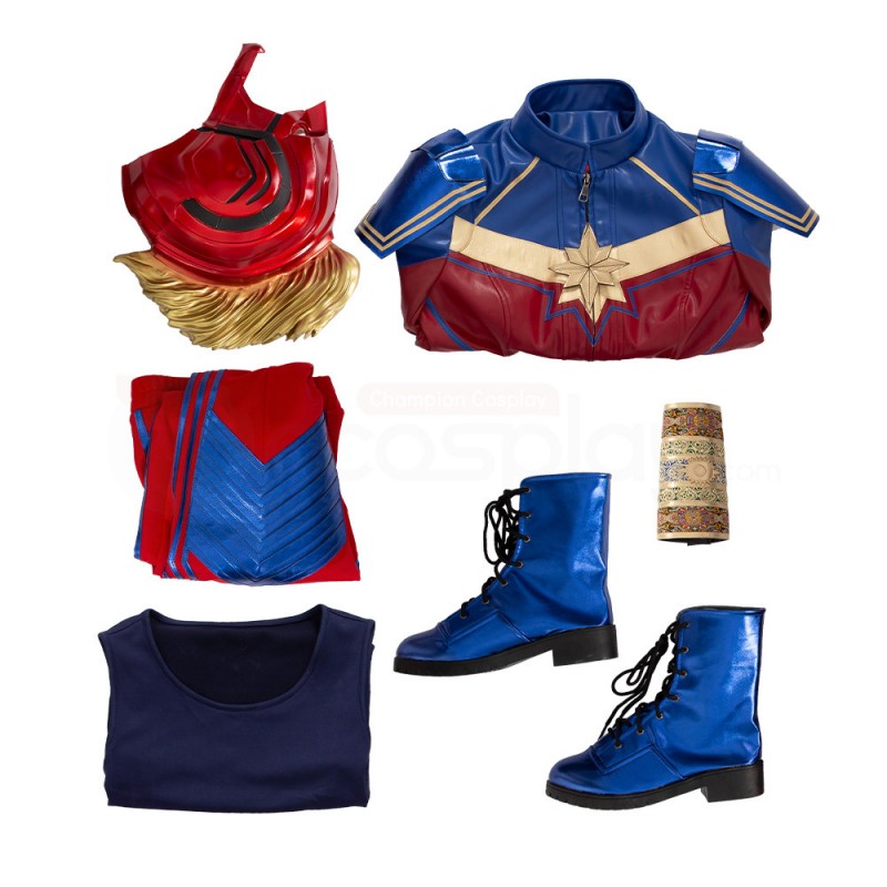 Ms. Marvel Kamala Khan Cosplay Costume Halloween Suit