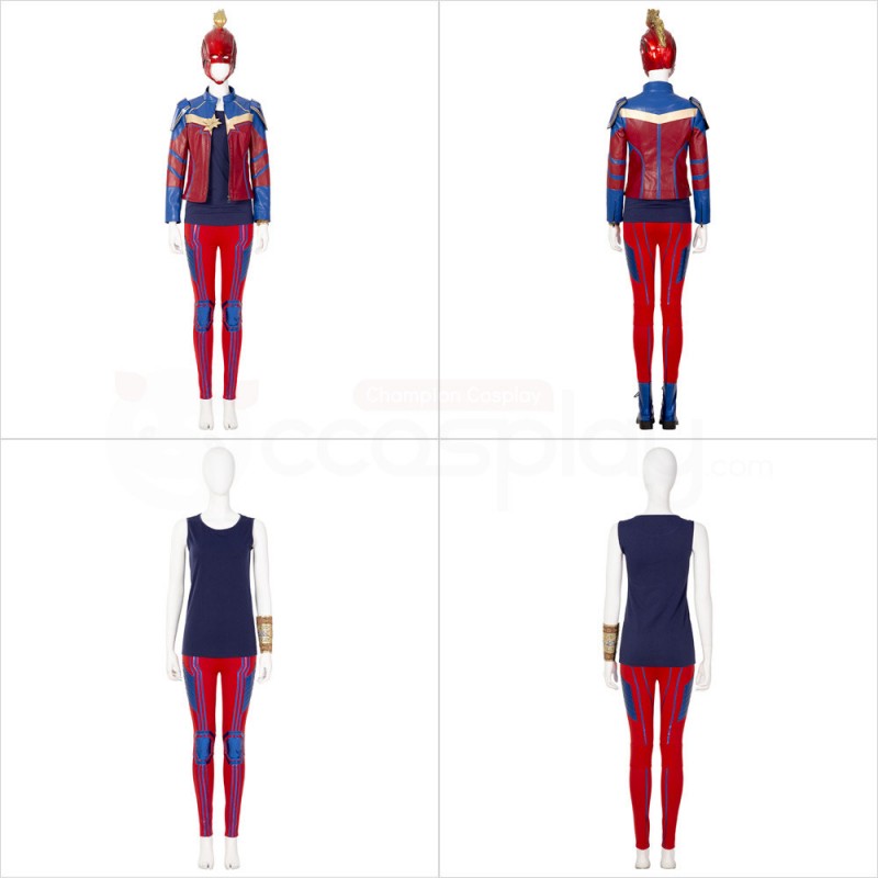 Ms. Marvel Kamala Khan Cosplay Costume Halloween Suit