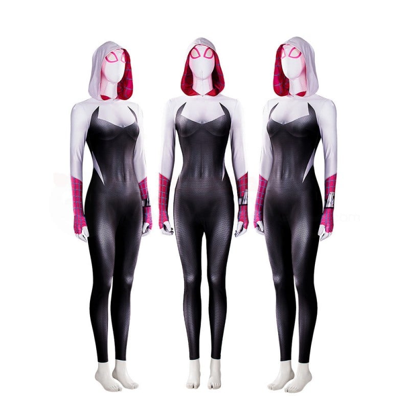 Gwen Stacy Costume Spider-Man Across the Spider-Verse Cosplay Jumpsuit