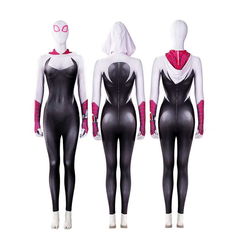 Gwen Stacy Costume Spider-Man Across the Spider-Verse Cosplay Jumpsuit