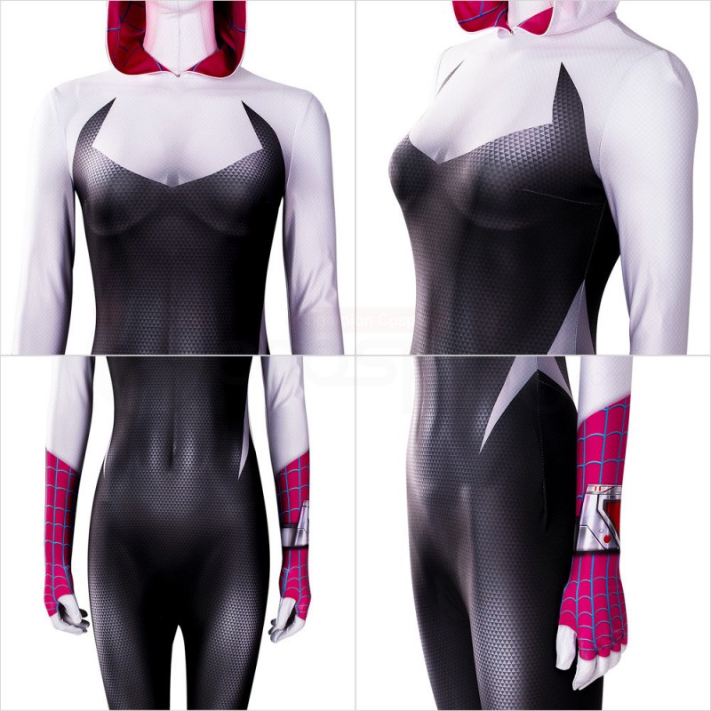 Gwen Stacy Costume Spider-Man Across the Spider-Verse Cosplay Jumpsuit