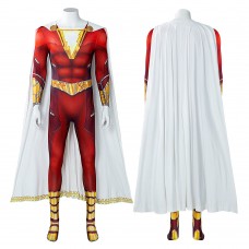 Billy Batson Jumpsuit Red Cosplay Costume