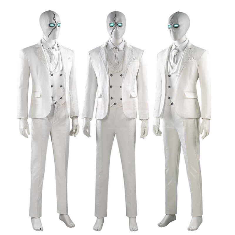 Moon Knight Steven Grant Cosplay Costume Marc Spector White Suit