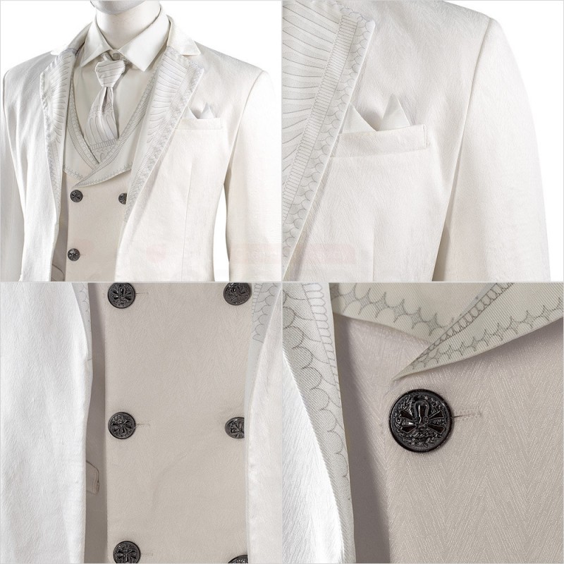 Moon Knight Steven Grant Cosplay Costume Marc Spector White Suit