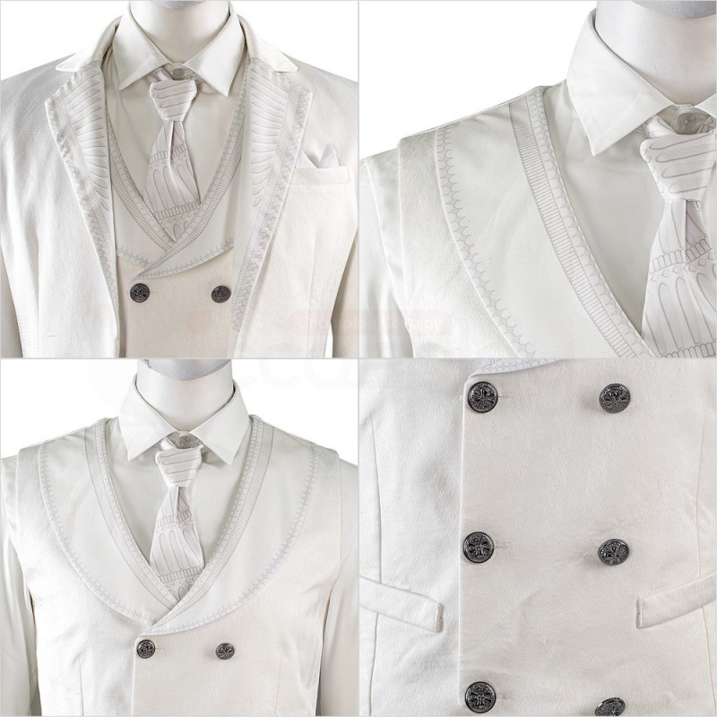 Moon Knight Steven Grant Cosplay Costume Marc Spector White Suit
