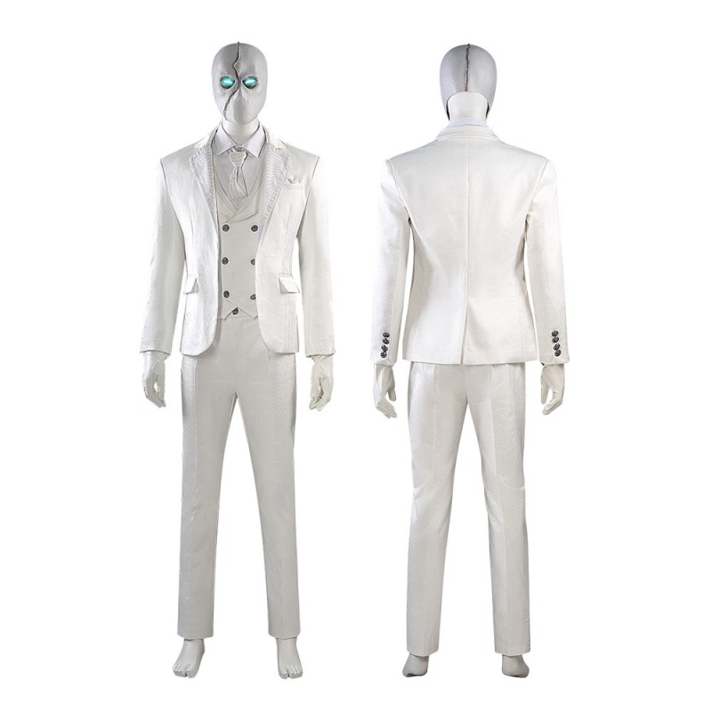 Moon Knight Steven Grant Cosplay Costume Marc Spector White Suit