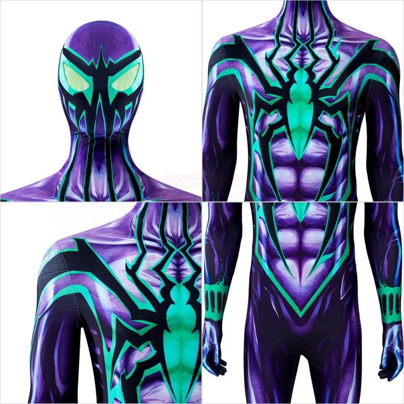 Chasm Ben Reilly Costume The Scarlet Spider Cosplay Spider-Man Jumpsuit